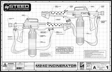 HCG Exclusive Aliens M240 Incinerator